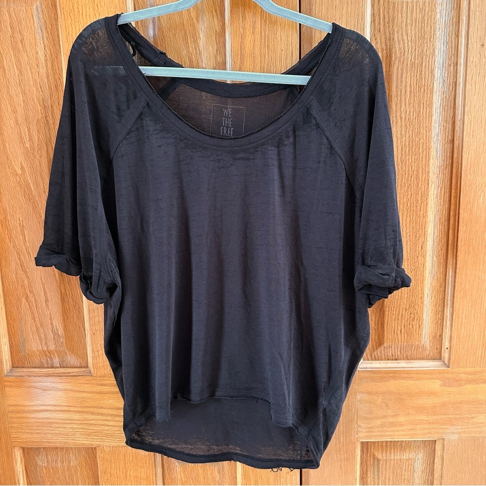 Free People Moonlight Tee Carbon